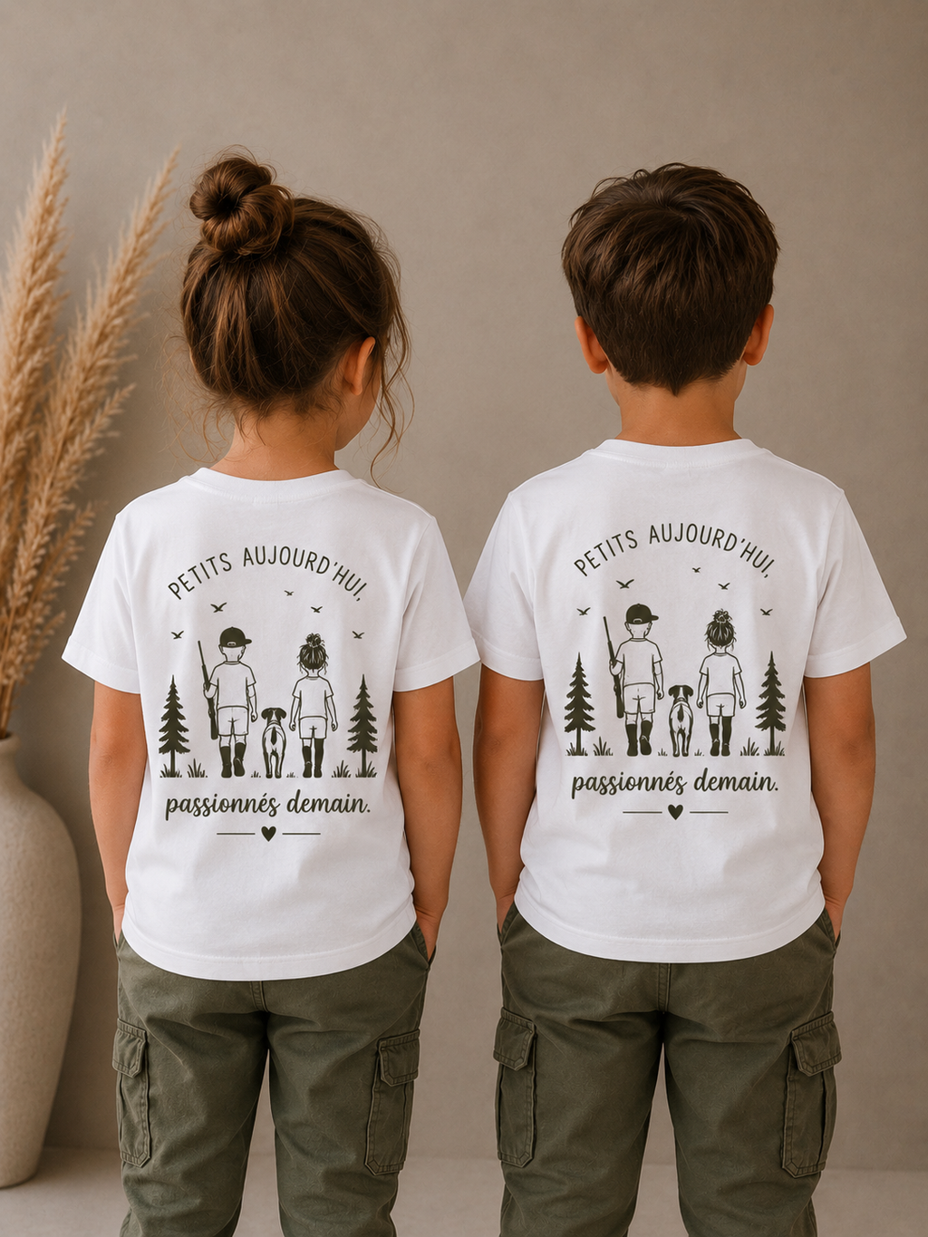 T-shirt Enfant “Petits aujourd’hui, passionnés demain” | Esprit Chasseresse