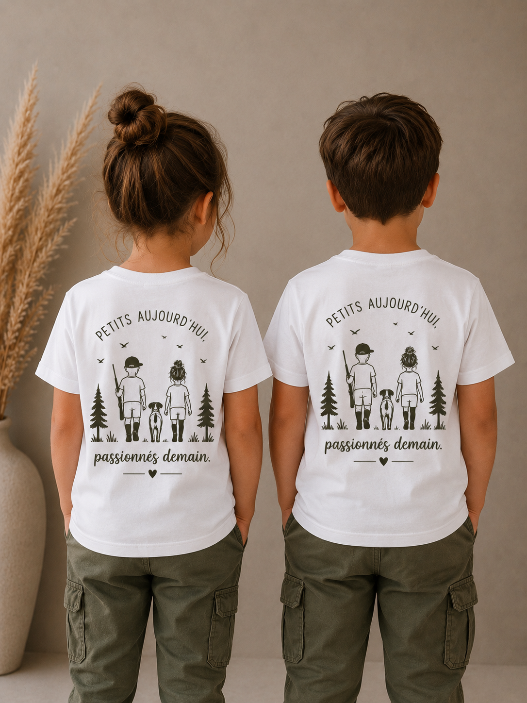 T-shirt Enfant “Petits aujourd’hui, passionnés demain” | Esprit Chasseresse