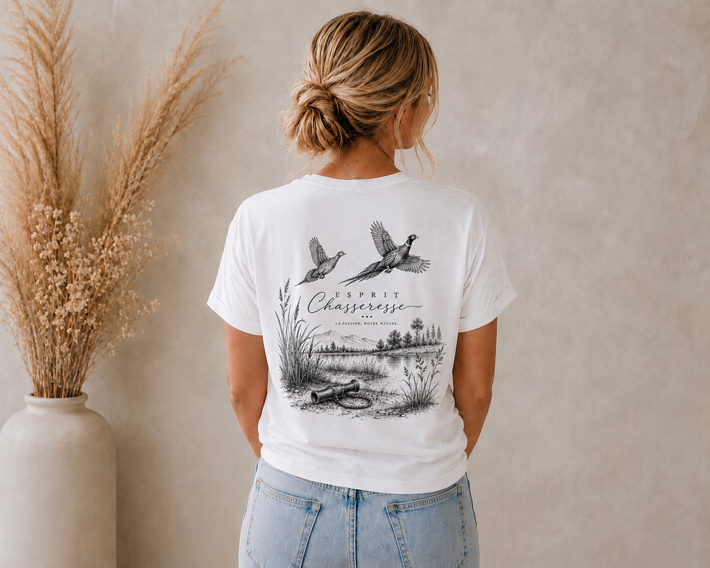 T-shirt mixte  – Esprit Chasseresse | La Passion, Notre Nature